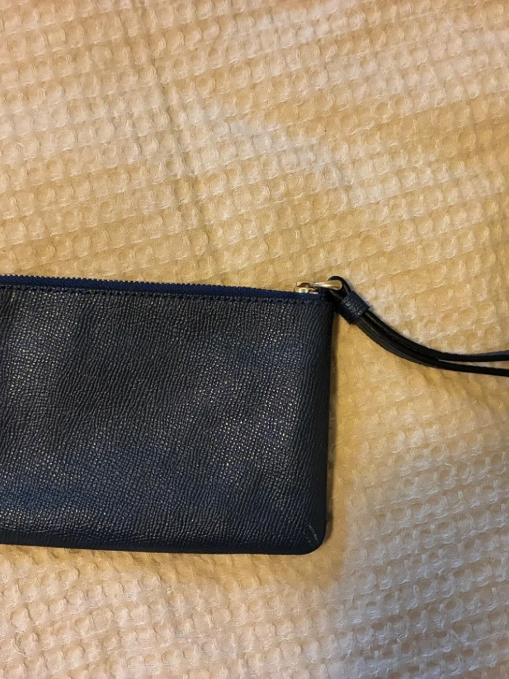 coach wristlet in navy